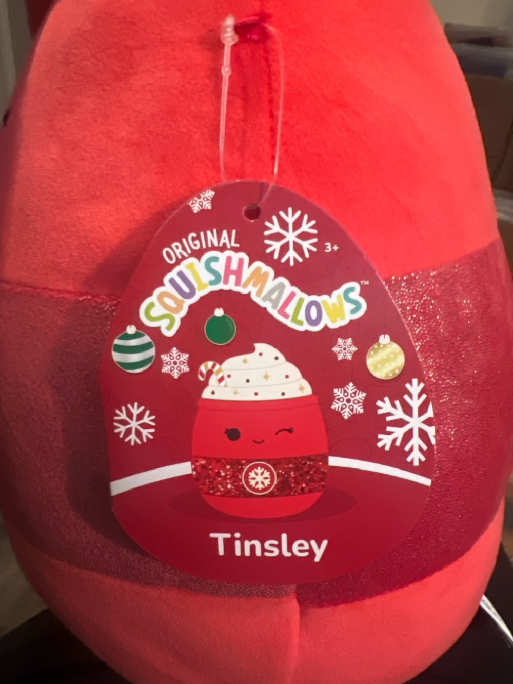 Squishmallows Tinsley 16” Christmas Hot Cocoa Plush NWT Holiday Mug - Picture 2 of 3